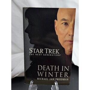Star Trek TNG Book Michael Jan Friedman Death in Winter Paperback Sci-Fi